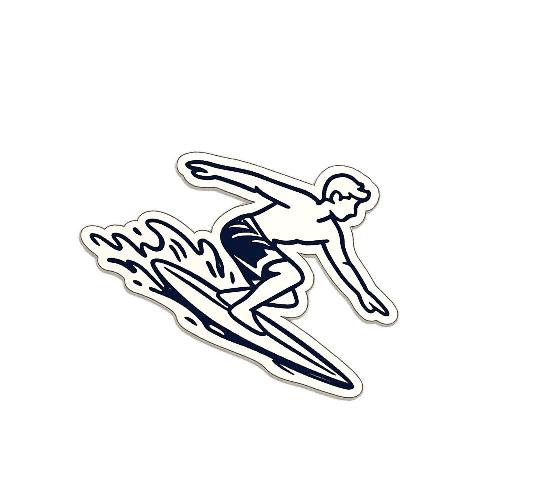 Surfer Sticker