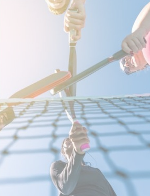 Pickleball game high five